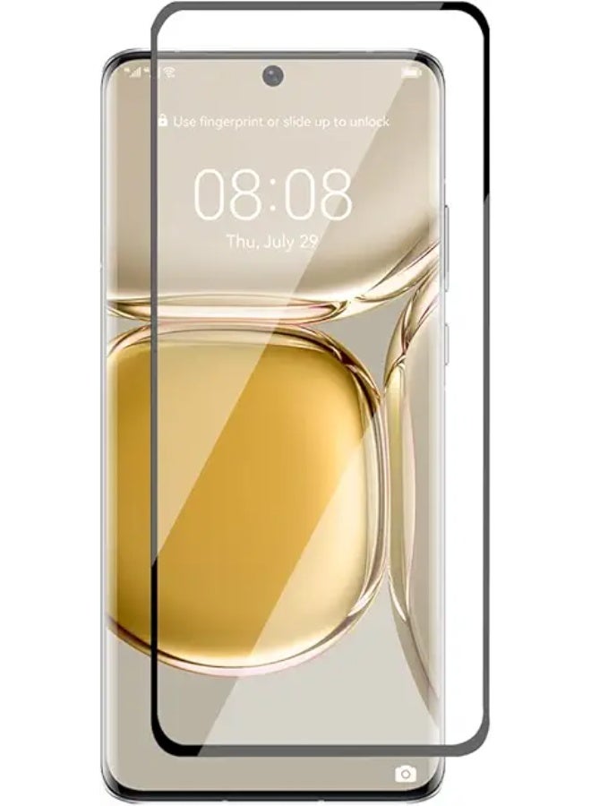 Screen Protector For Huawei  P50 Pro , 5D Tempered Glass Protector 9H Hardness, Bubble Free, HD Clear Huawei P50 Pro Screen Protector
